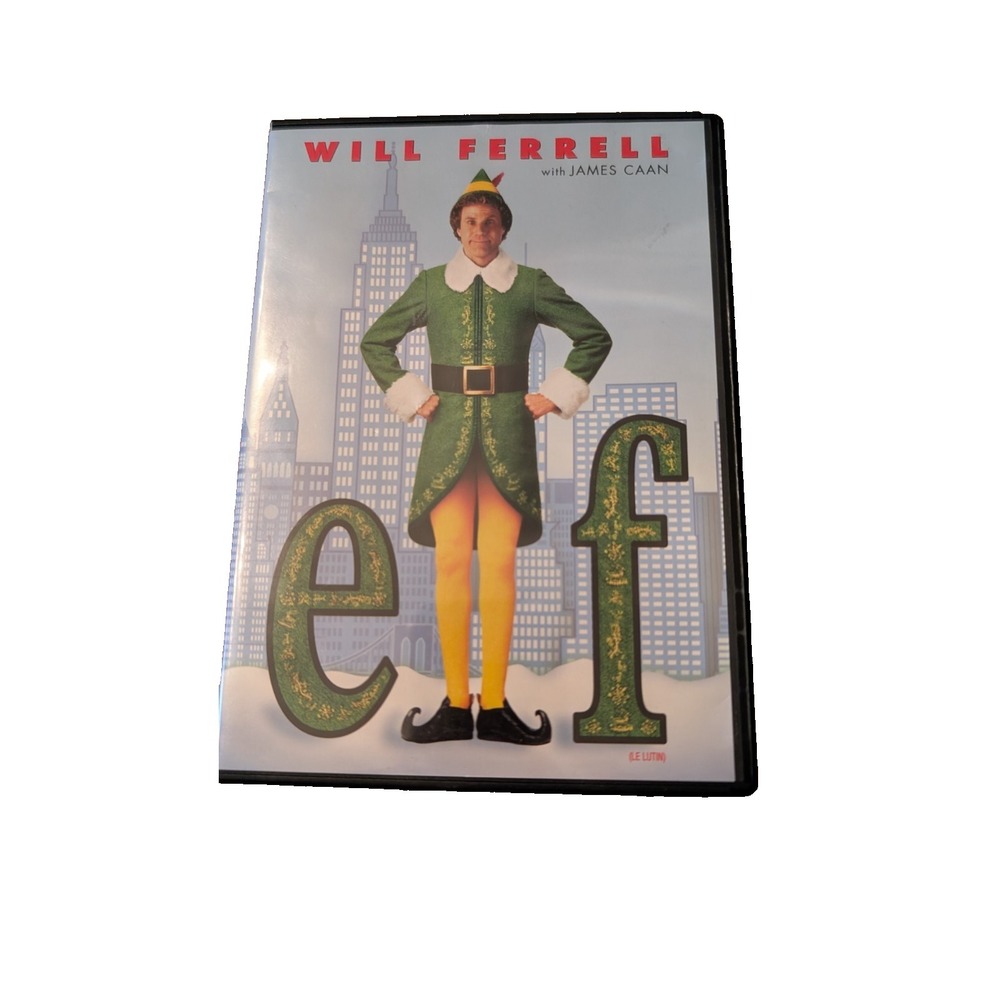 Elf DVD, 2003 w/ Case, Christmas, Will Ferrell